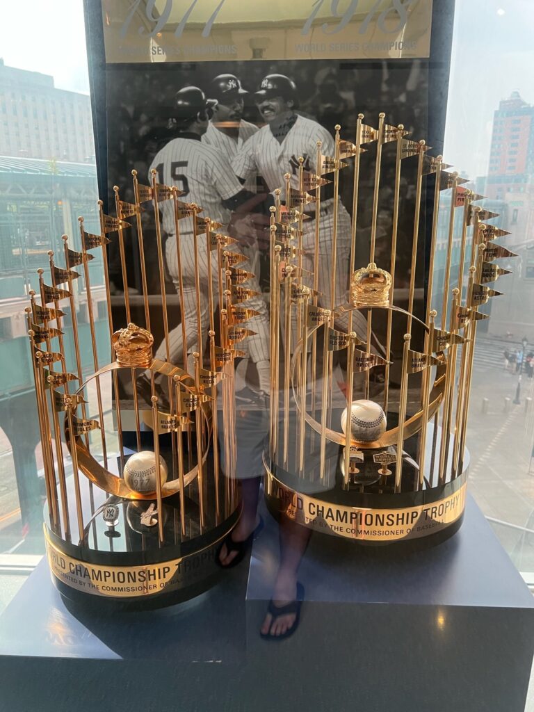 Yankees World Series Trophies