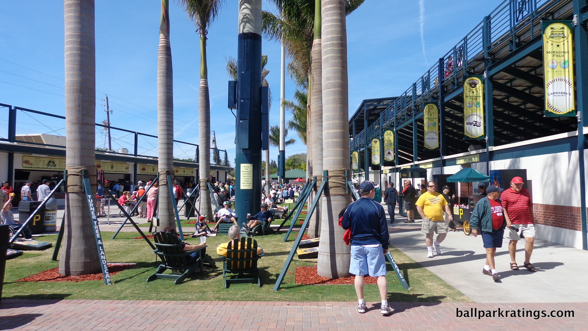 North Port 8, The Truist Pavilion, an elevated bleacher sec…