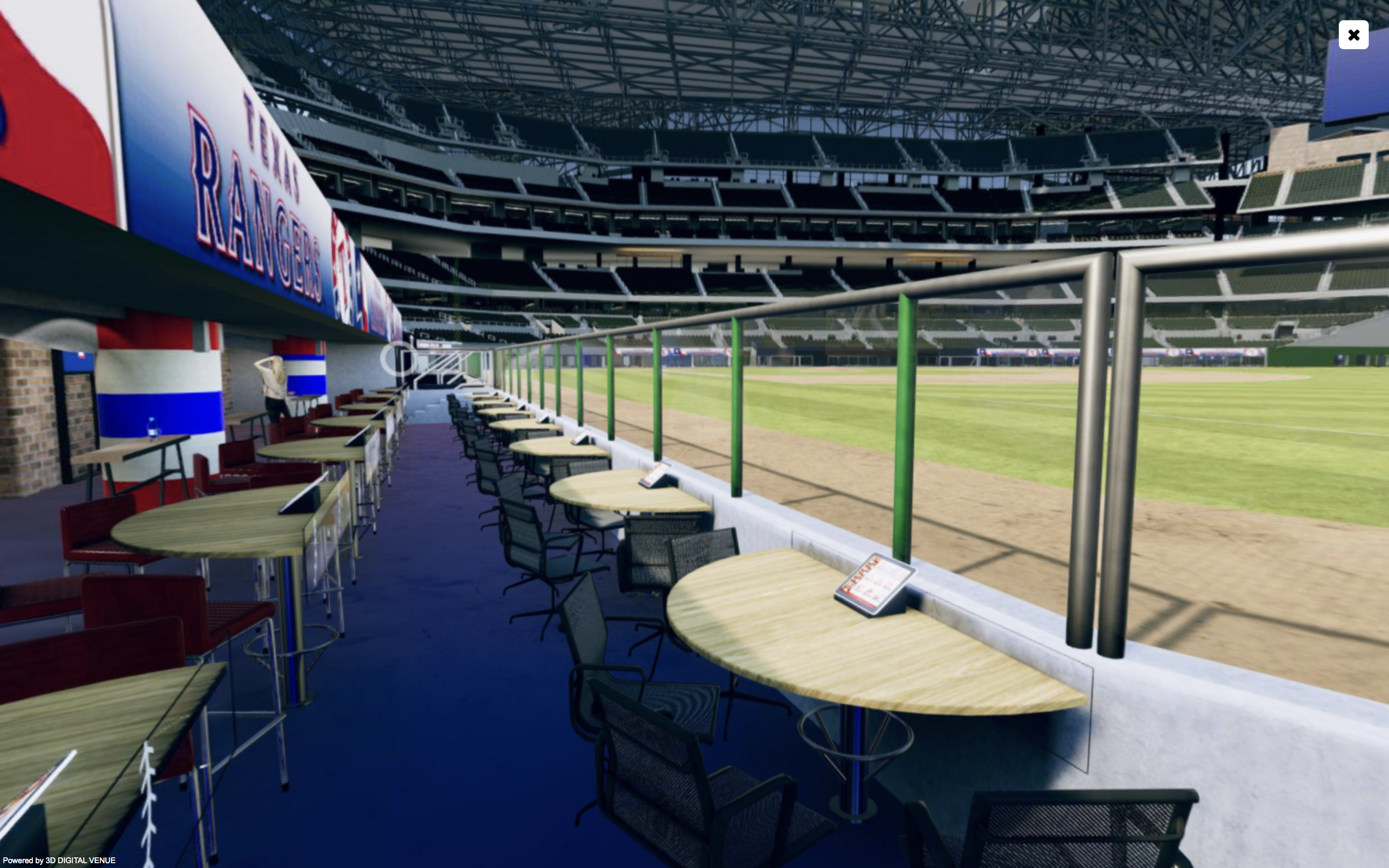 Globe Life Field - Dugout CLUB vs Dugout LOUNGE - Texas Rangers 