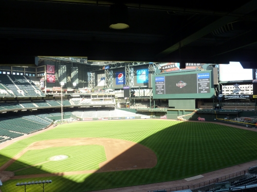 Chase Field view from luxury suite