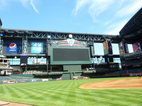 Chase Field roof open