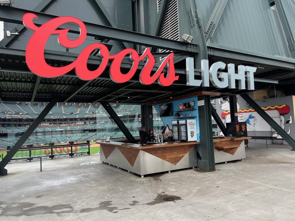 Oracle Park Coors Light Bar