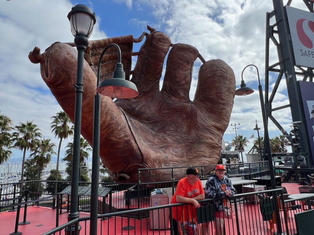 Oracle Park giant glove