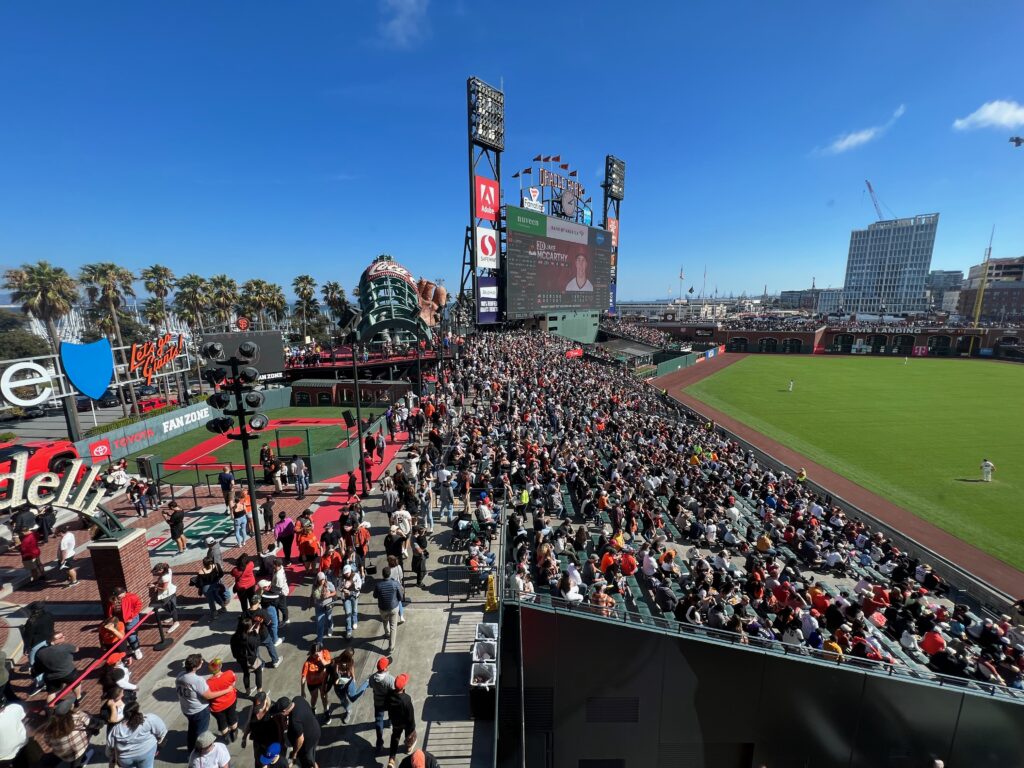 Oracle Park left field