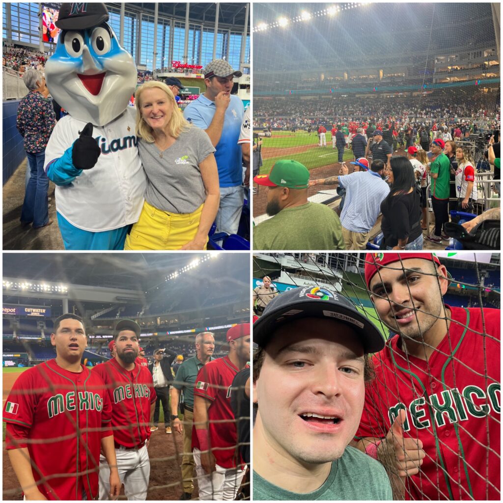 Scenes from Mexico's quarterfinal's victory over Puerto Rico in the 2023 World Baseball Classic. (Cole Shoemaker/Ballpark Ratings)