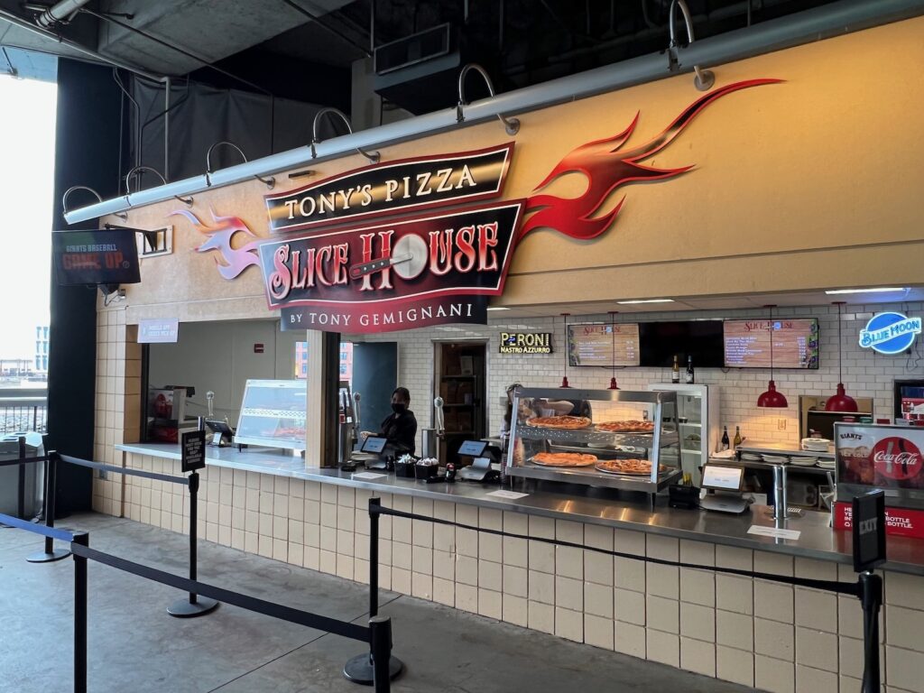 Oracle Park pizza.