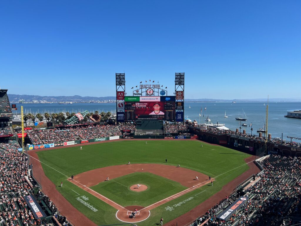 Oracle Park water view