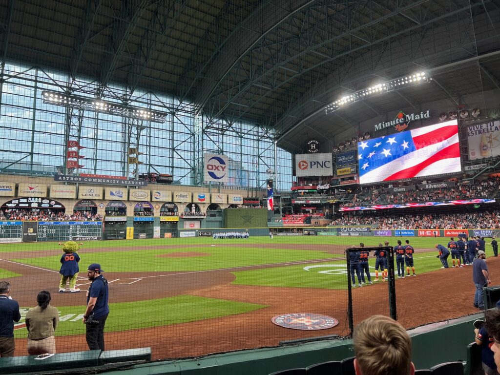 View from Minute Maid Park Diamond Club seats