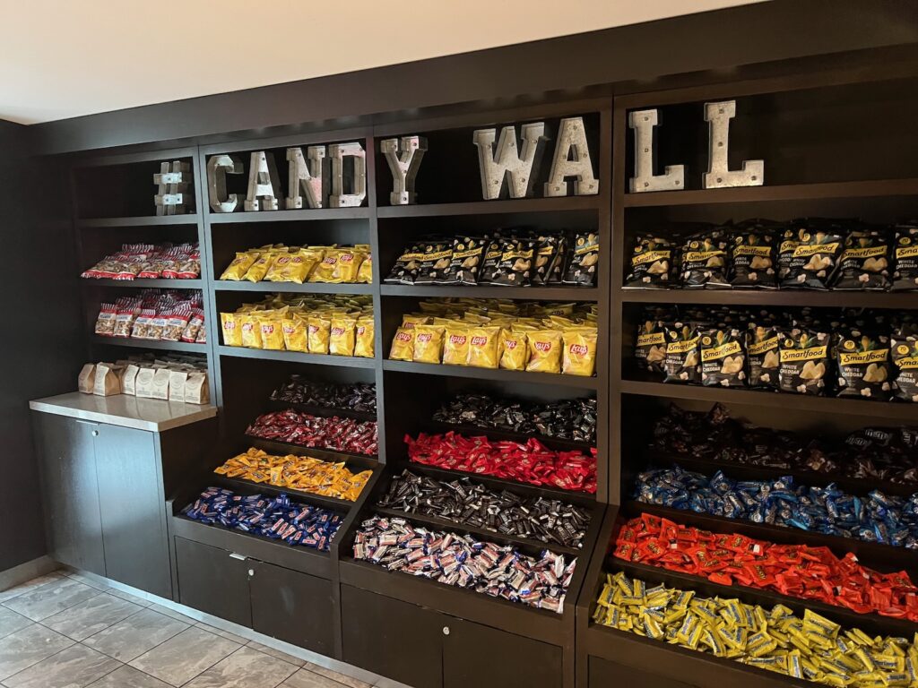 Yankee Stadium Legends Suite Candy Wall