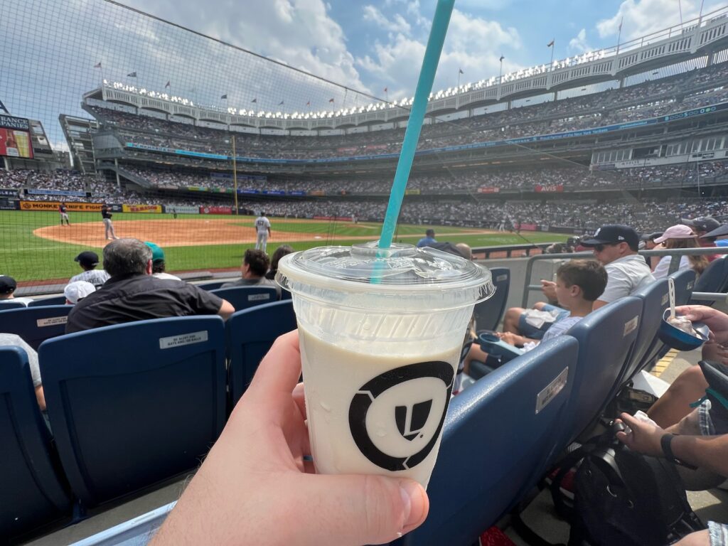 Legends Suite Yankee Stadium milkshake