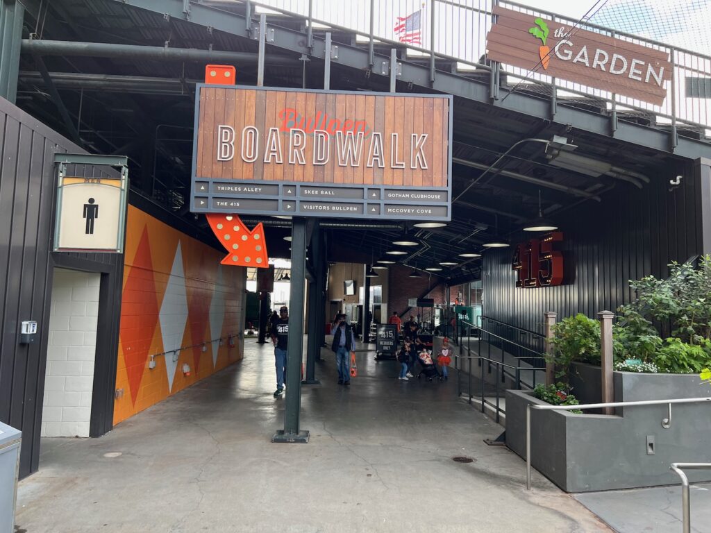 Oracle Park Bullpen Boardwalk