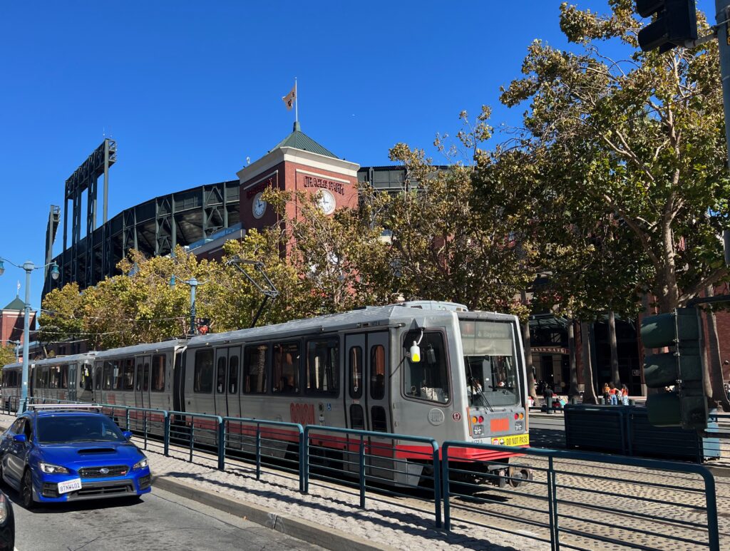 Oracle Park street car