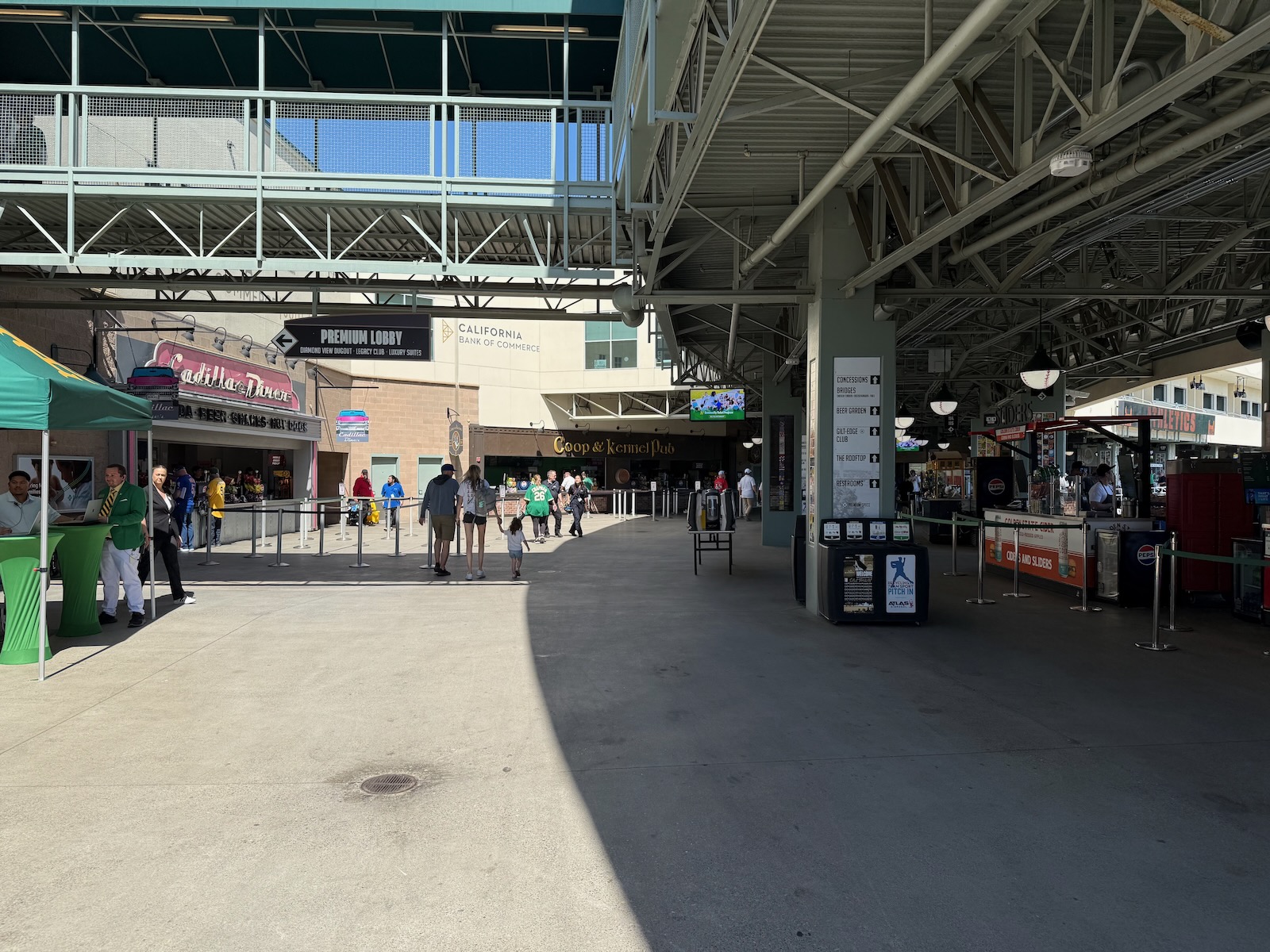 Sutter Health Park concourses