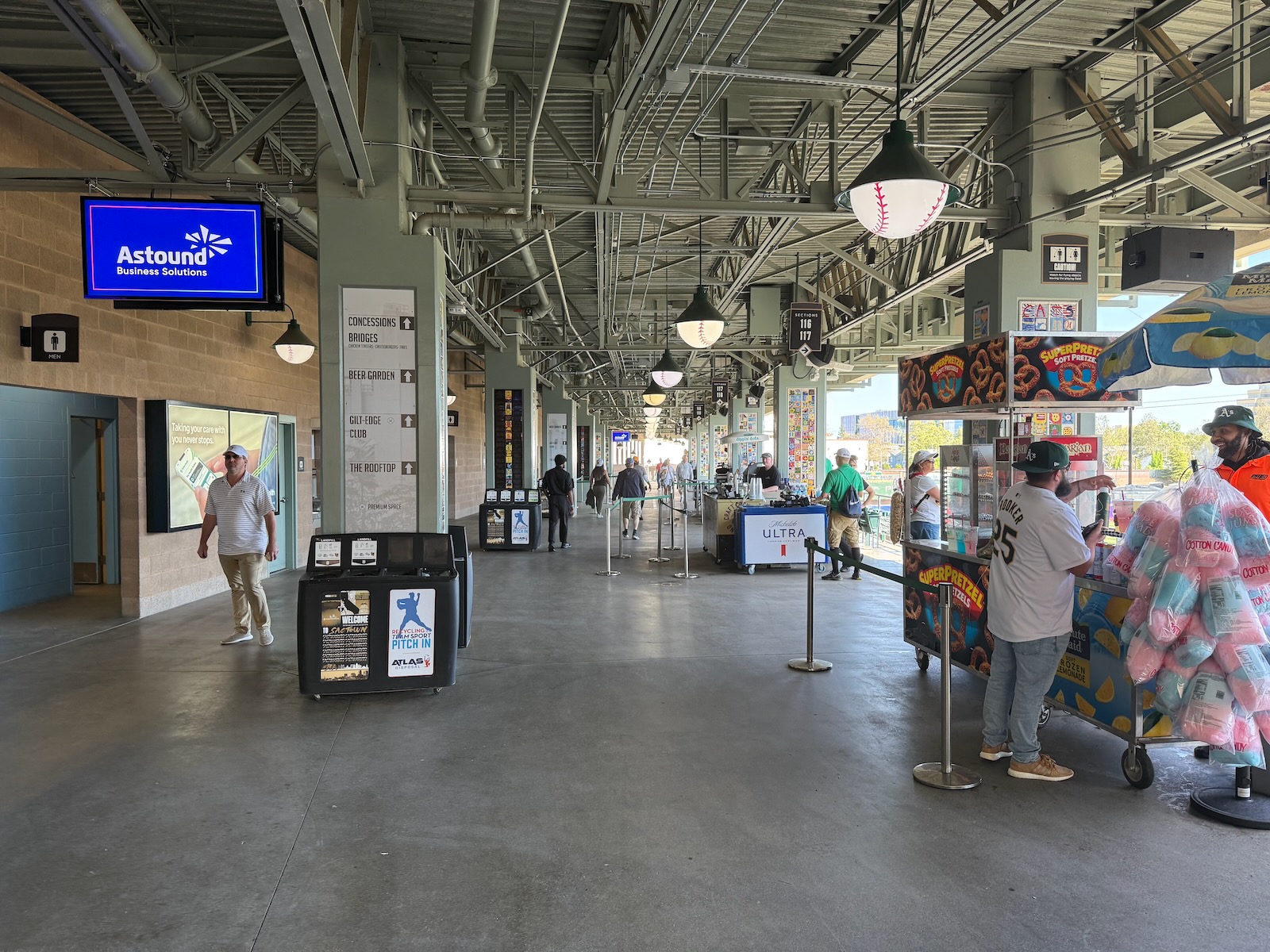 Sutter Health Park concourses