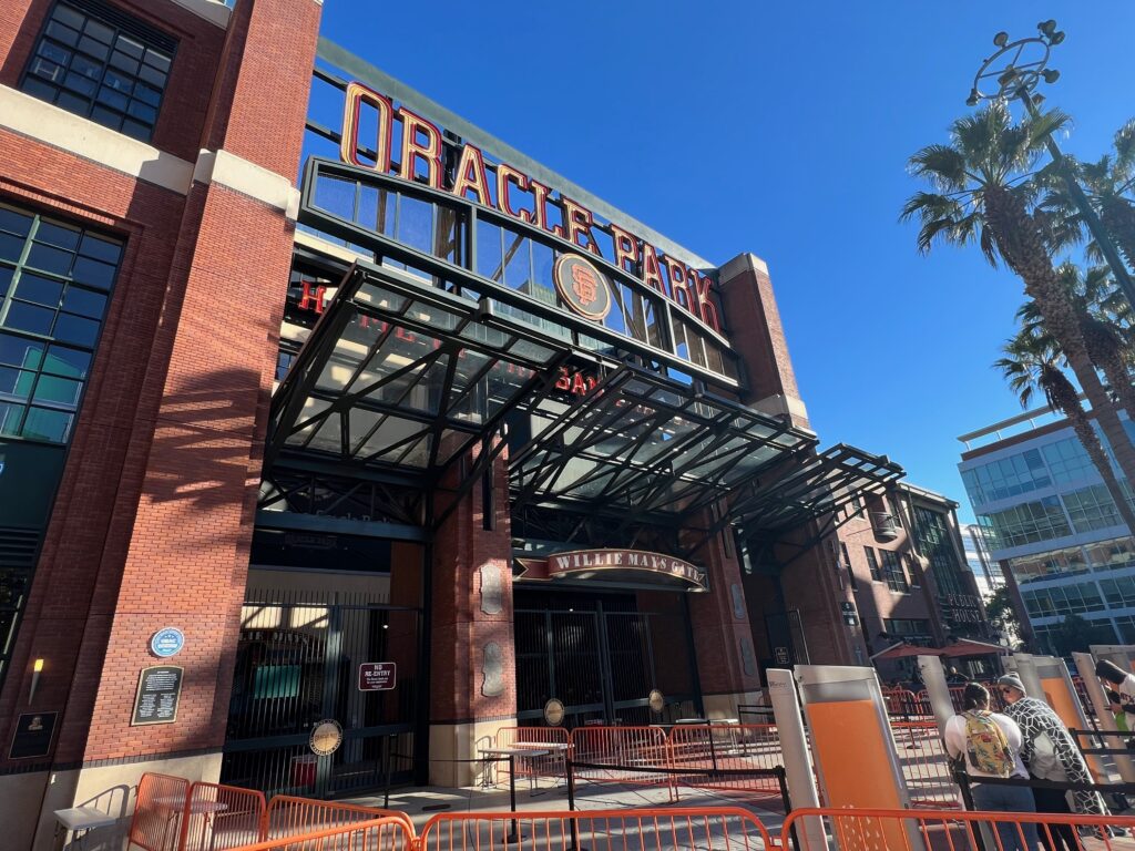 Oracle Park sign