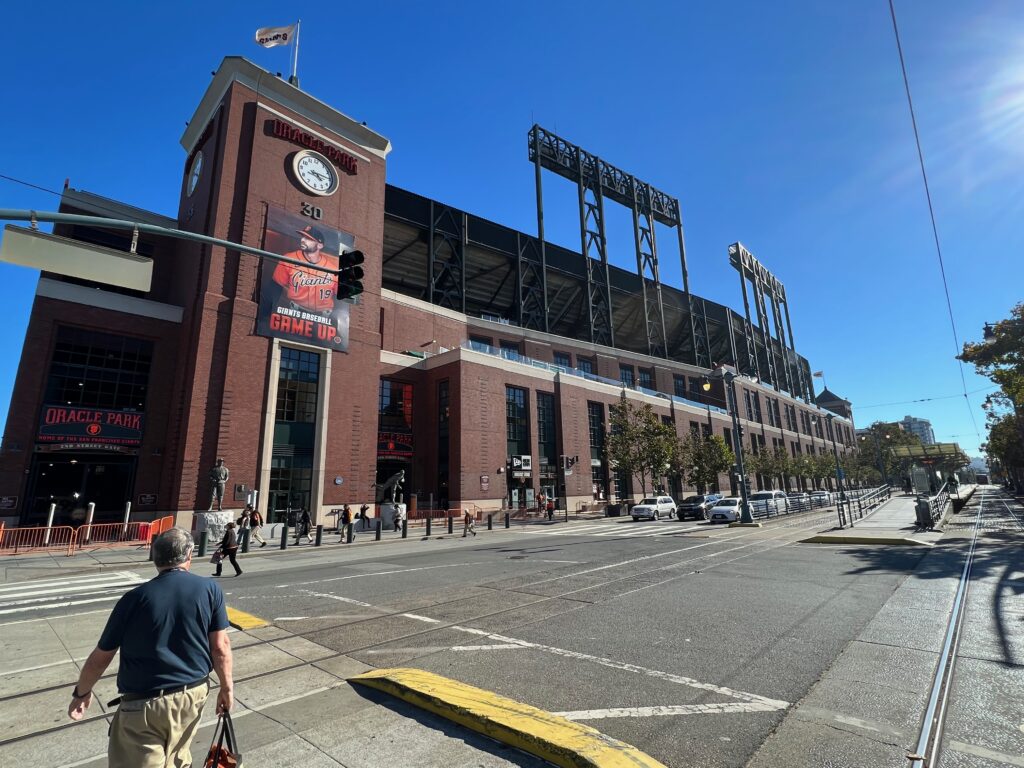 Oracle Park exterior architecture