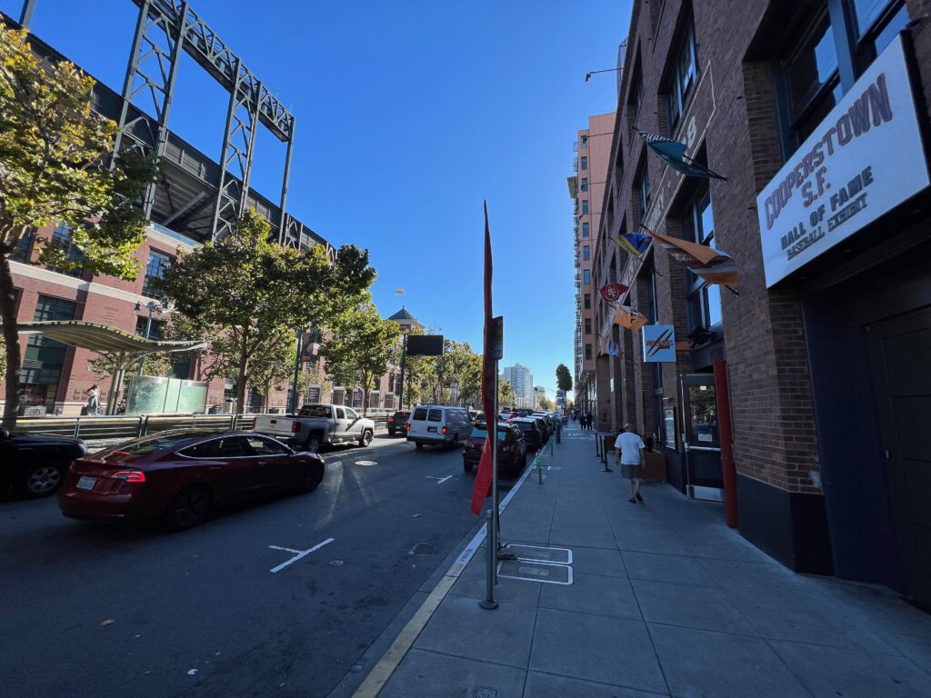 Oracle Park exterior setting neighborhood