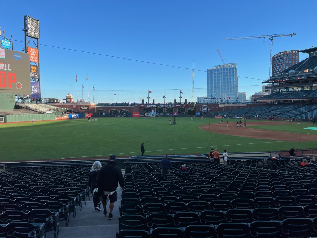 Oracle Park archways interior 