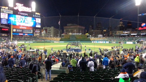 Comerica Park behind home plate 2012 World Series