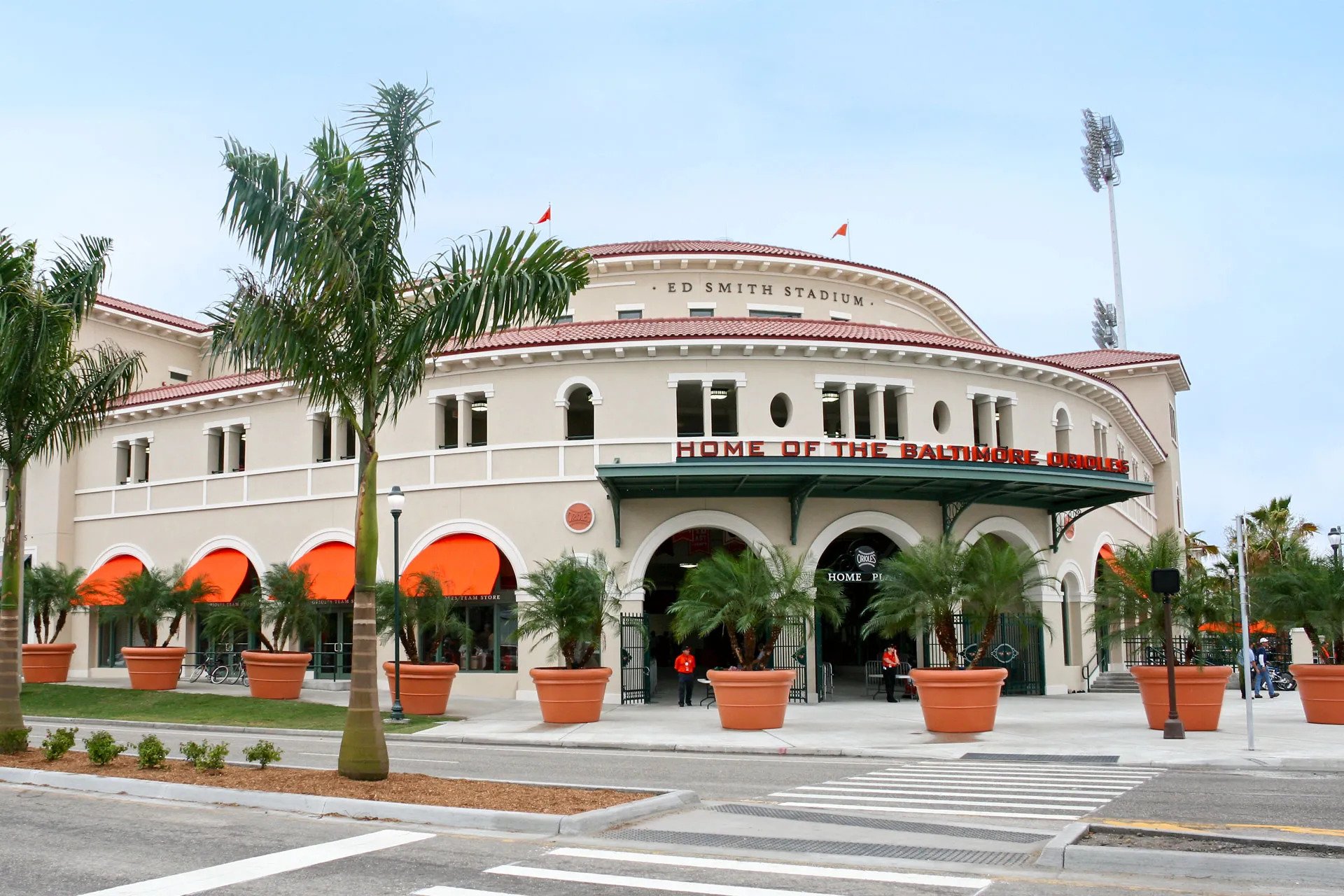 The Orioles' ballpark has the best exterior architecture in the Grapefruit League, in my opinion.