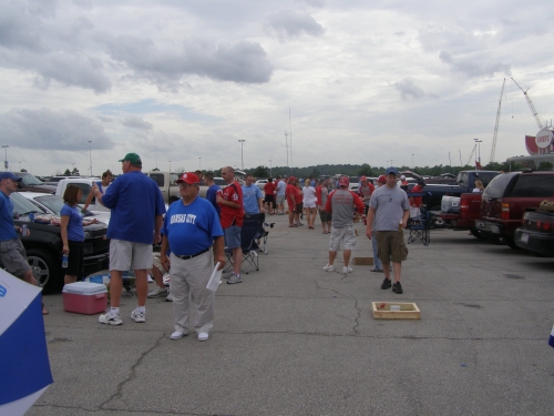 Tailgating scene when the Cardinals came to town in 2009