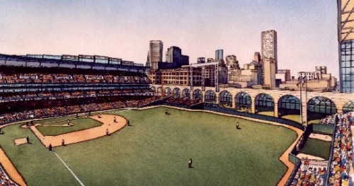 Minute Maid Park Enron Field rendering