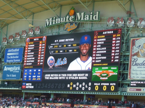 Scoreboard Right Field - Minute Maid Park - Houston