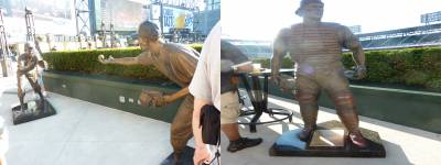 Guaranteed Rate Field statues